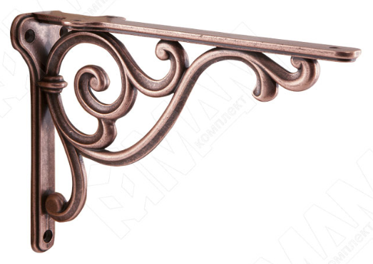 ROME Менсолодержатель для деревянн полок L=200 мм, медь состар SALE