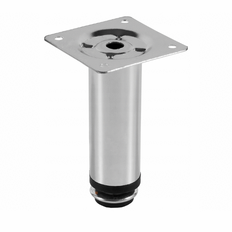 Опоры мебельная регулируемые  h 100 d 30 матовый хром (заказ)