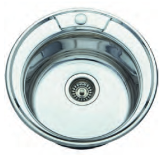 Мойка WW 007 (490-D 0.6/170) (LS) Глянец, круглая