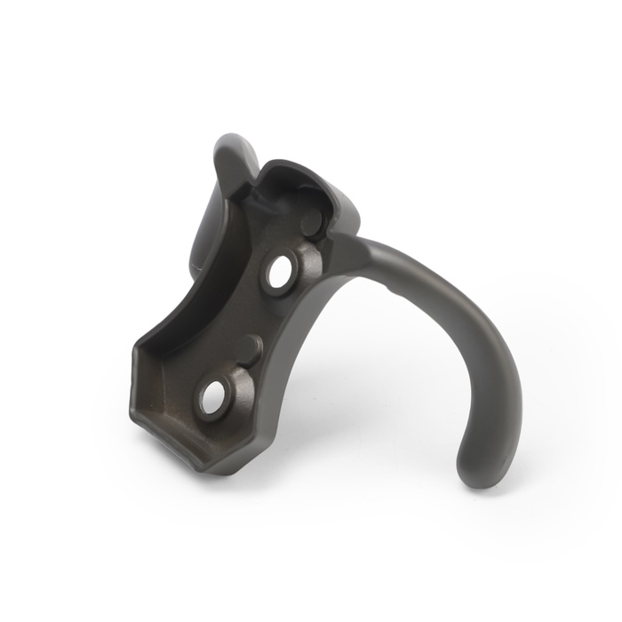 Крючок 2-х рожковый Тундра TKd-007 графит