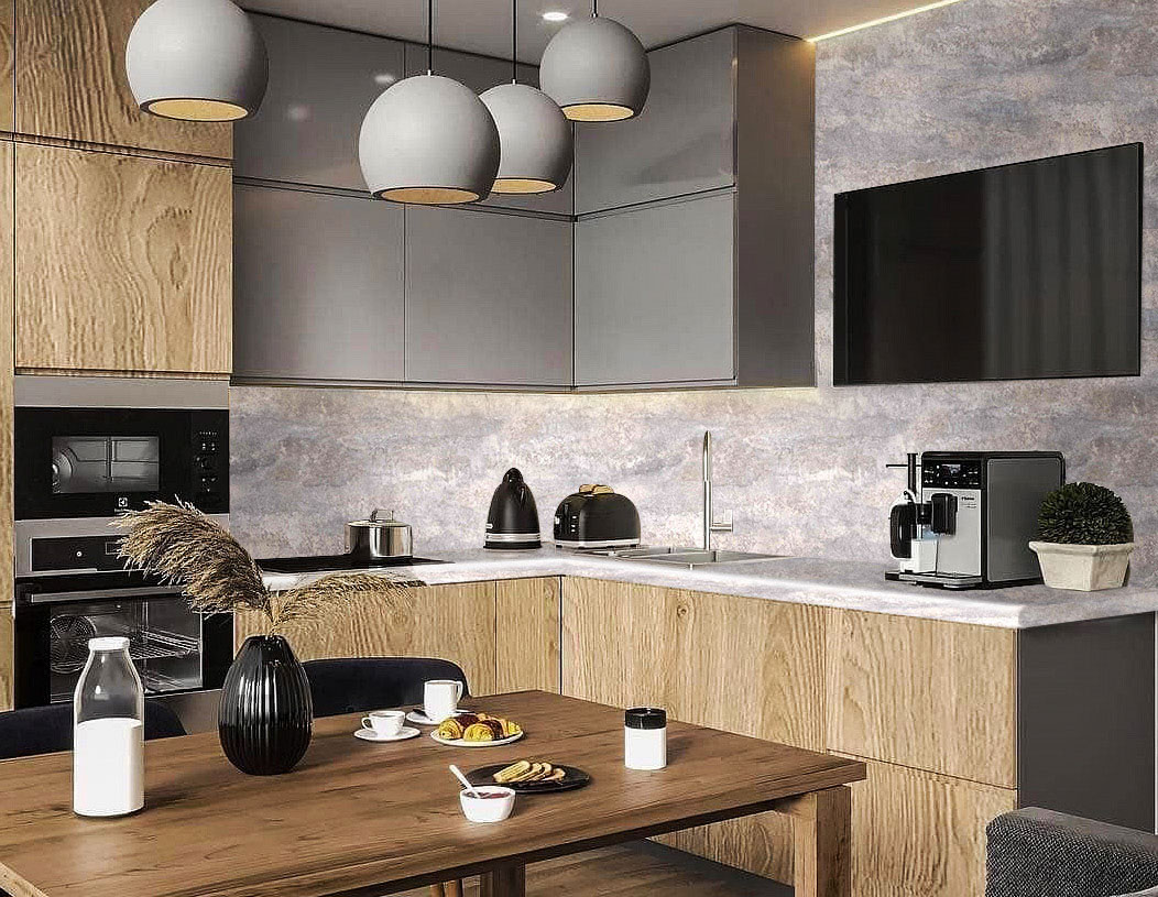 Столешница R3 КЕДР МК 4000*600*38мм 1 группа - Гранж 3119/Q_R3 АКЦИЯ