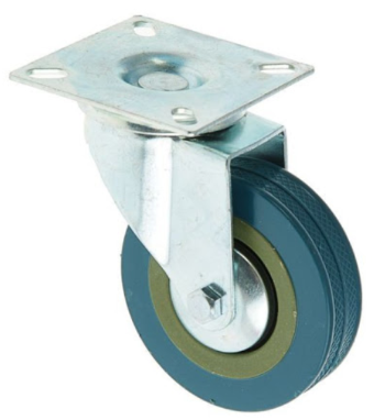 Опоры колесные усиленные на резиновом ходу d 50