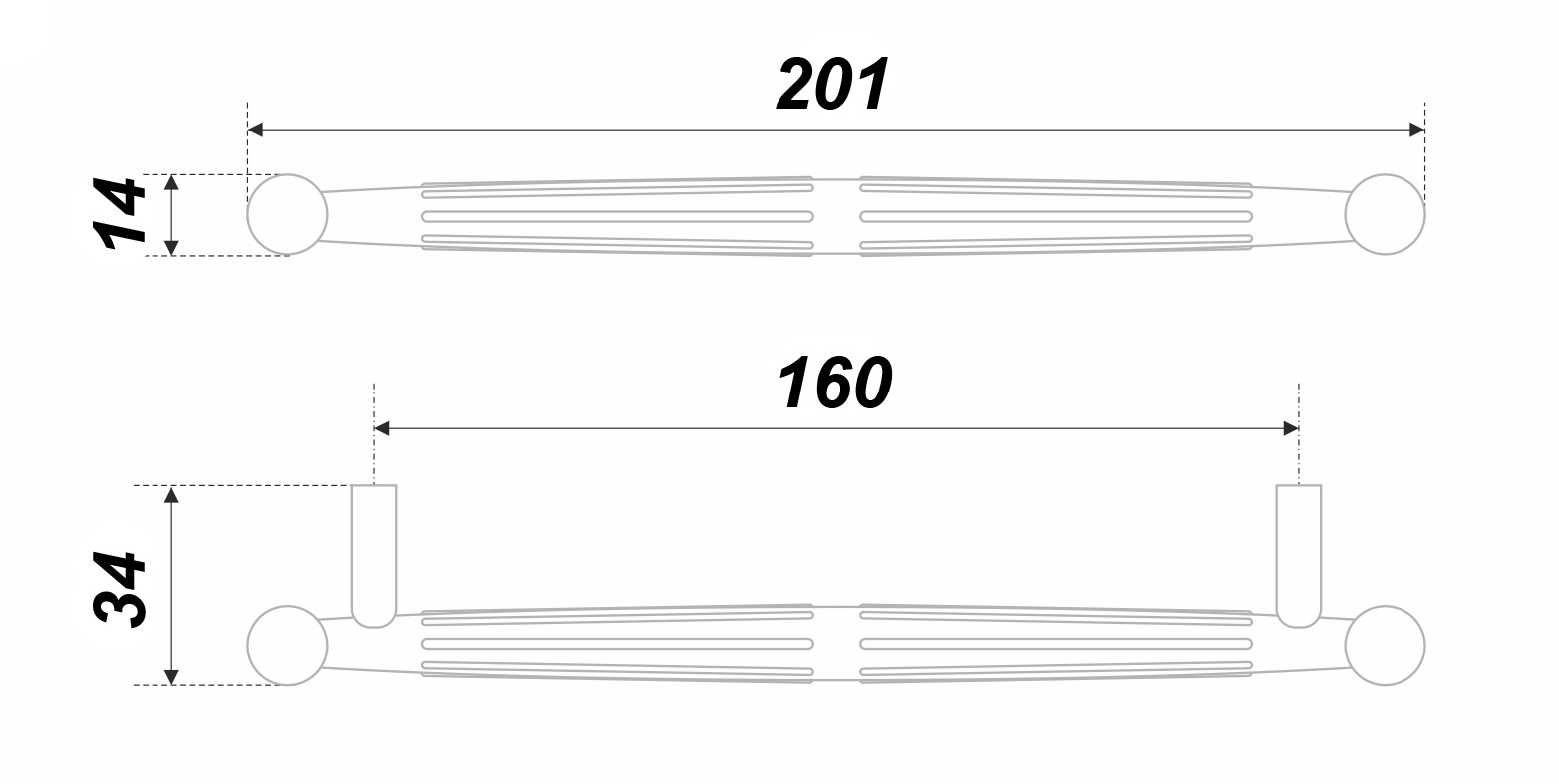 BRD RS308MBSG.4 ручка-скоба 160мм TILDA браширов/матовое золото SALE
