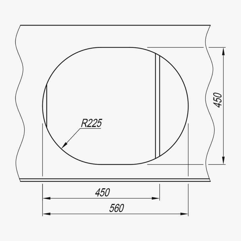 Мойка Dr. Gans Берта 580 овал черный (заказ)