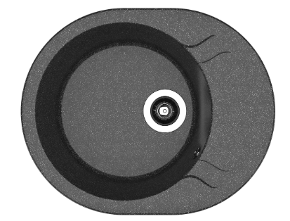 Мойка Dr. Gans Берта 580 овал черный (заказ)