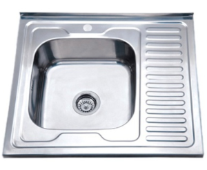 Мойка 500*770мм/0,6мм овал/матовая/правая MELANA