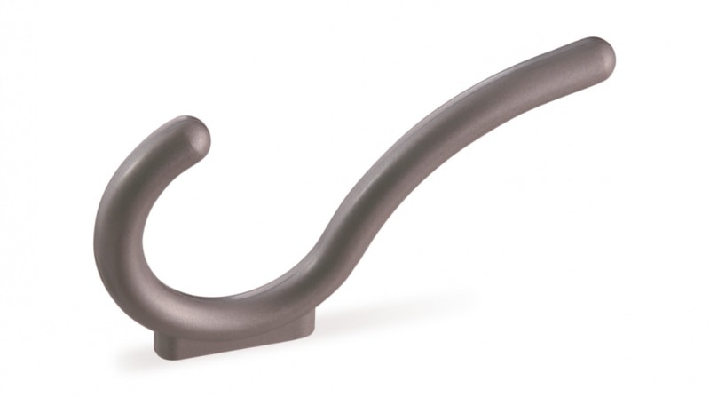 Валмакс Крючок К-004 020 пластик 2-х рожковый сатин светлый SALE