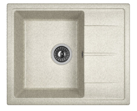 Мойка Dr. Gans Ника 580 прямоугольная с крылом серый (заказ) Т
