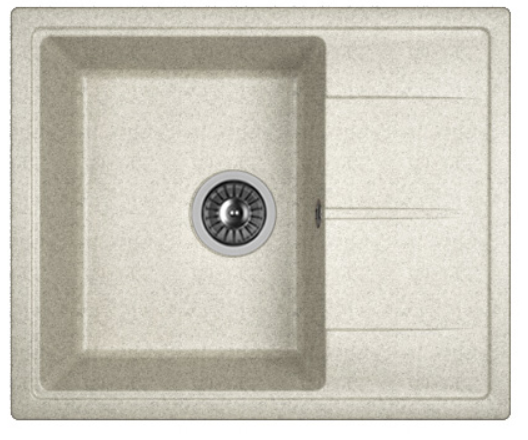 Мойка Dr. Gans Ника 580 прямоугольная с крылом серый (заказ) Т