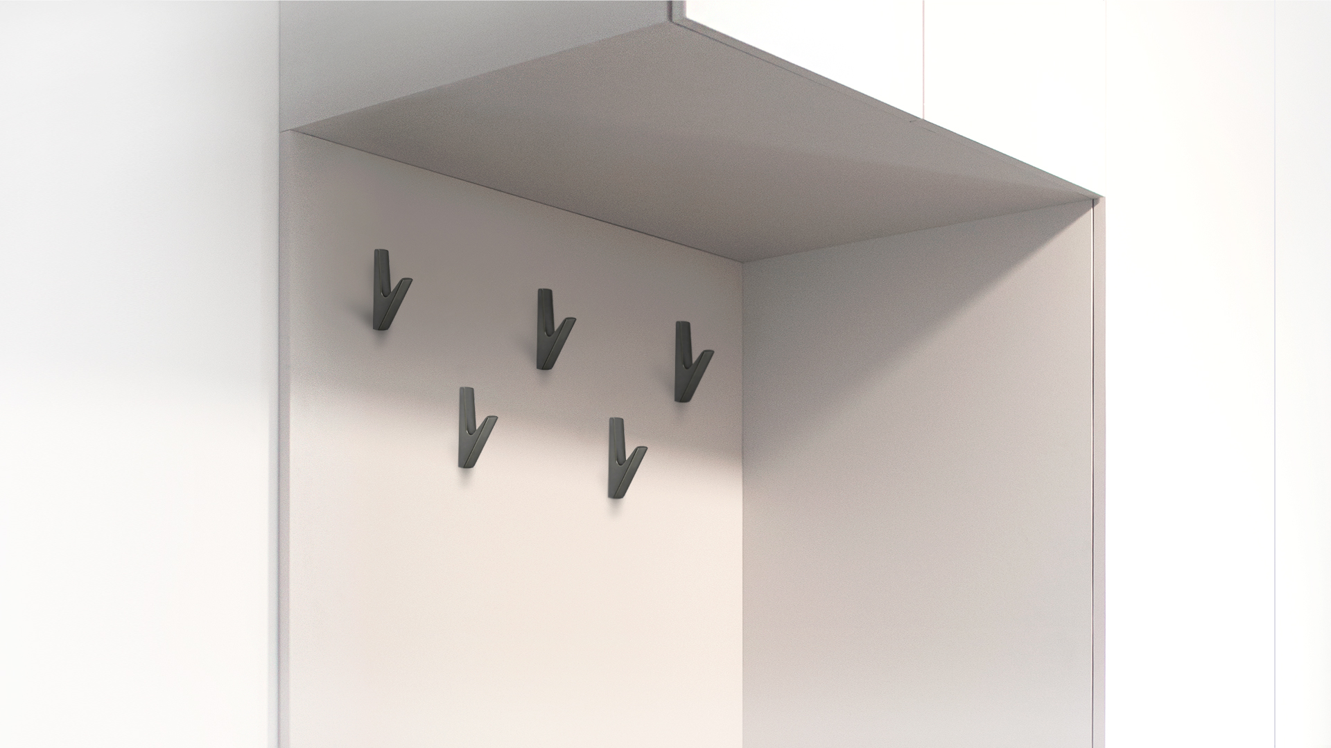 BRD K106MDN.13 Крючок SINUS однорожковый матовый темный никель(заказ)