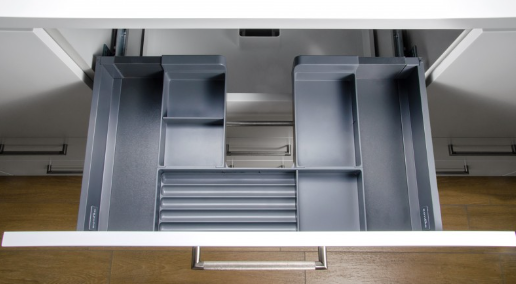 BRD SBH70/GRPH Органайзер для выдвижного мебельного ящика СТАРТ графит (заказ)