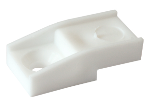 Кляймер белый (накладное стекло/ступенькой)