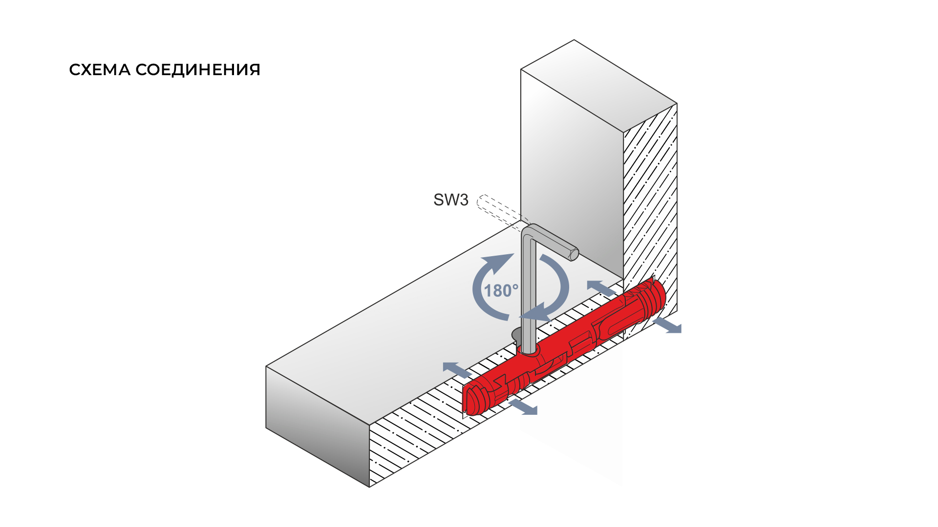BRD Стяжка ST09/02/5/RdZn/01, d8 мм однокомпонентная SALE