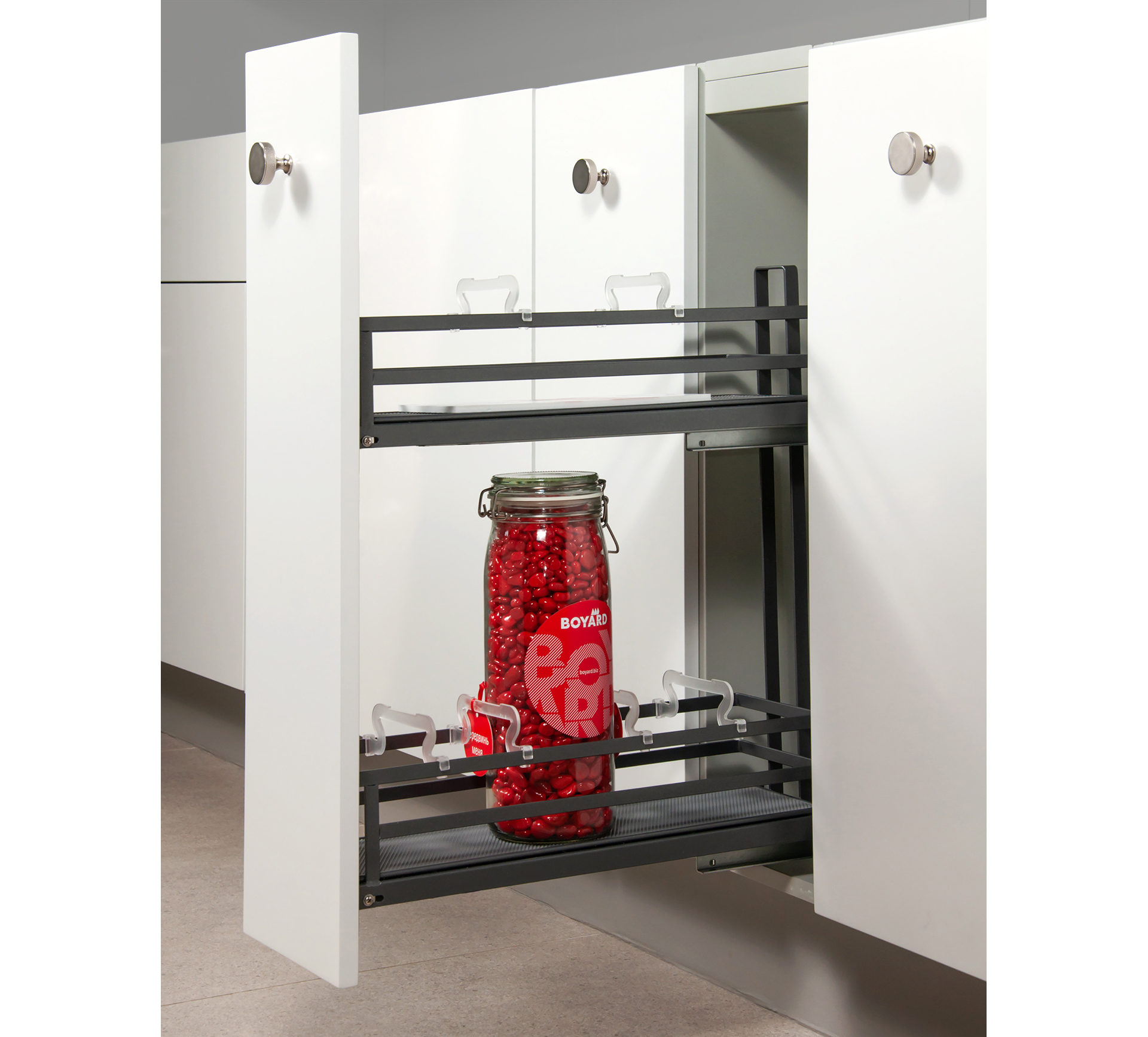 BRD Бутылочница FLORA KR05/1/3/200/R/GRPH с доводчиком