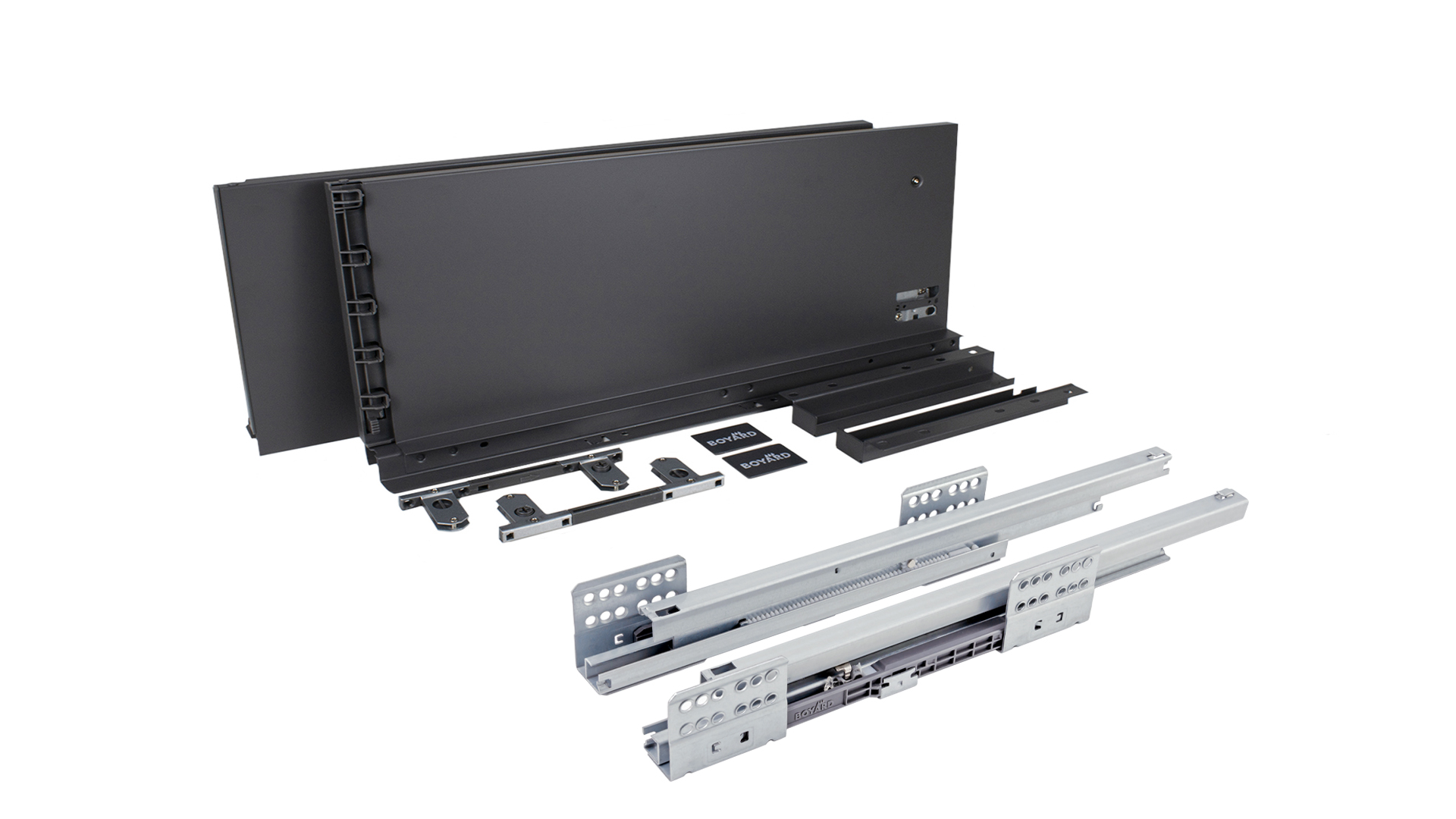 BRD SB21GRPH.1/500 Комплект СТАРТ 199мм soft-closing (плавное закрывание), графит