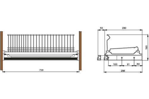 МАКМАРТ 702/80XP502F16 Сушка, 800 нерж. сталь, 1-уровневая (заказ)