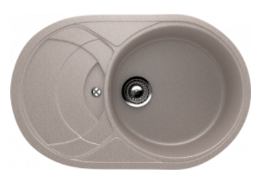 Мойка ULGRAN U-110-342 овал универсальная графит