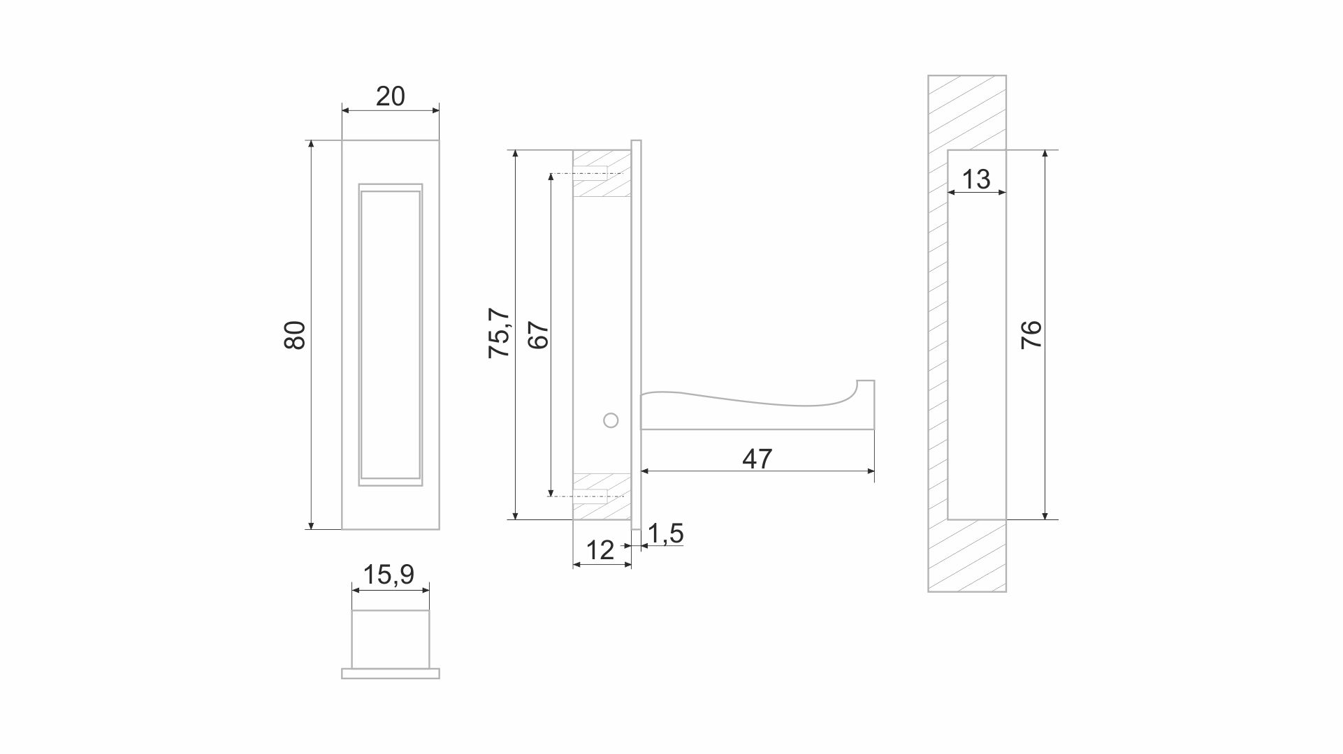 BRD K100CP.12 Крючок FANTOM складной однорожковый хром (заказ)