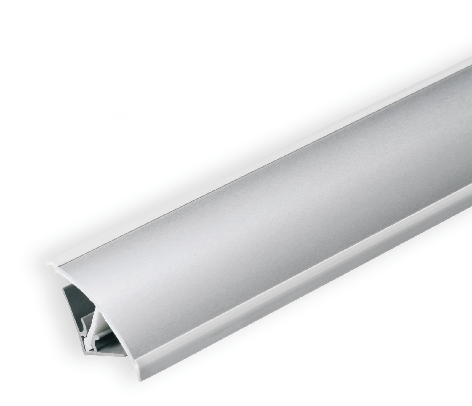 плинтус Rehau 3000 113 Алюминий (заглушки 98102) 157L SALE