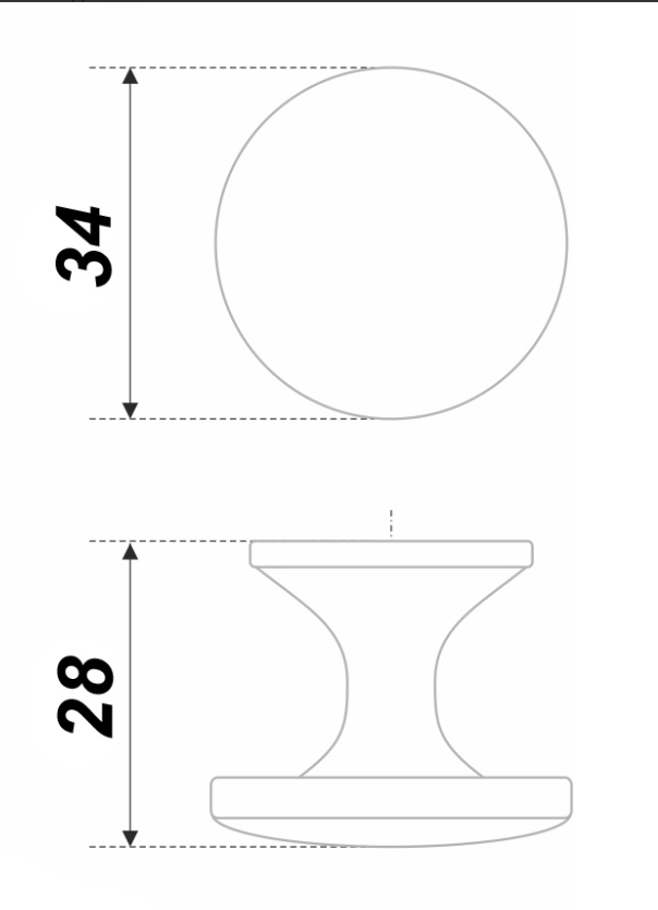BRD RC289BL.4 ручка кнопка EDDA черный матовый