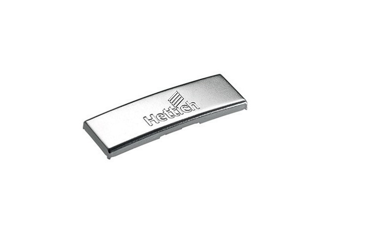 Заглушка для консоли петли Sensys, Стальная с логотипом Hettich