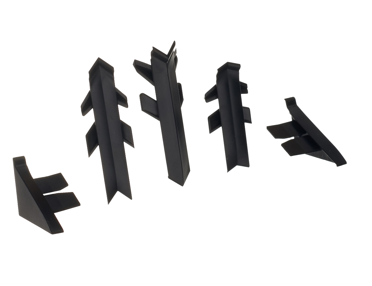 заглушки+ углы Rehau пластик черный (Перфетто-лайн) 98104