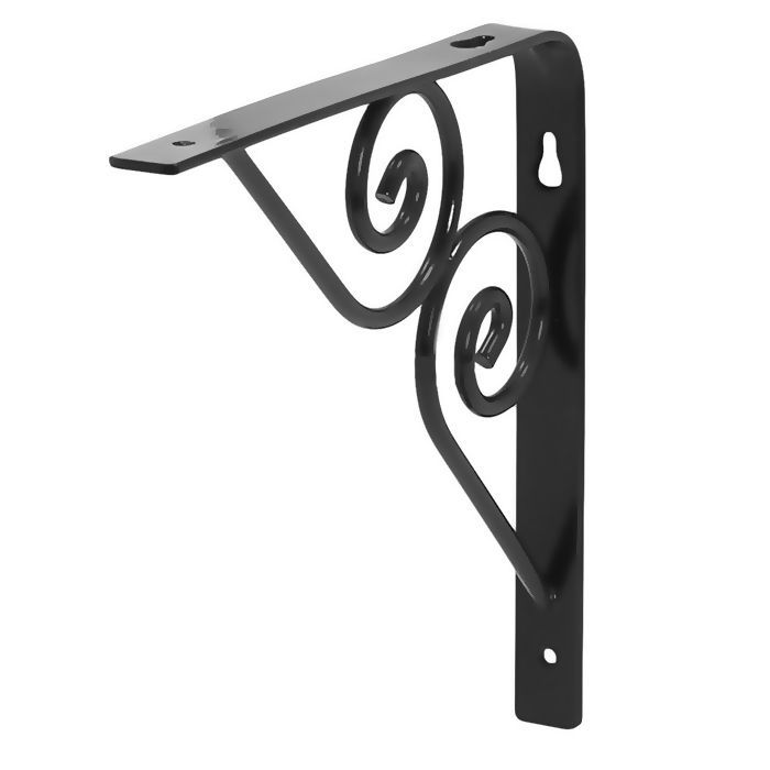 Консоль фигурная ВЕРОНА, 150*150*3 мм, черный