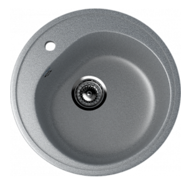 Мойка ULGRAN U-101-309 круглая  темно-серый