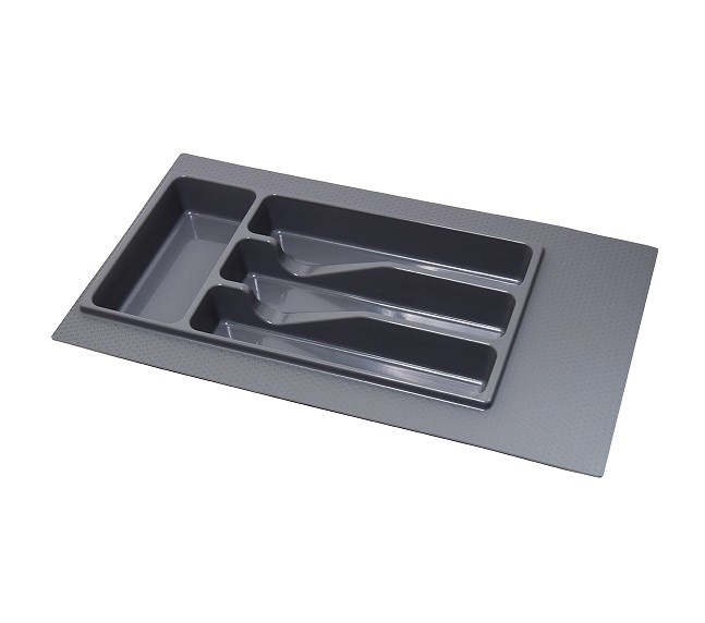 Лоток для столовых приборов 300-350 мм Серый с разметкой