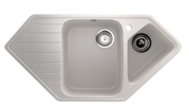 Мойка ULGRAN U-409-331 трапеция  белый