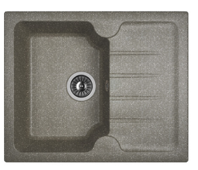 Мойка Dr. Gans Лора 620 прямоугольная с крылом черный (заказ)