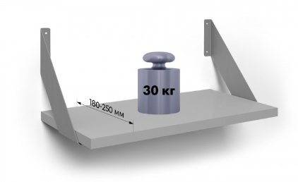 BRD P305GR.4 полкодержатель SPATO Серый