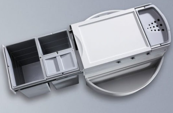 Система вращающаяся выдвижная "Rondo-Comfort" 2х20л, 1х12,5л