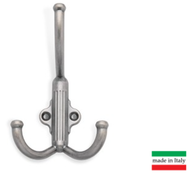 BRD K351AP.6 Крючок RIGATA LF 3-х рожковый старинное олово (заказ)