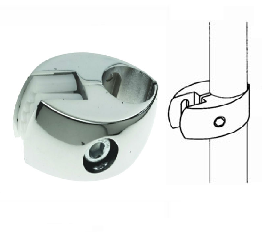 GP 51/52 Соединитель для трубы и одной панели хром