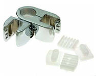 GP 78/52 Держатель для трубы и двух панелей хром поворотный SALE