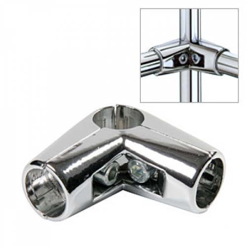 GТ 4 Соединитель для трех труб угловой хром