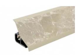 плинтус для столешниц 20*20*3,0 м Мрамор серебристый 595 MRK 120-1330 SALE
