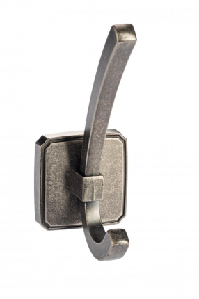 SETE Крючок К-8831-80 2-х рожковый старое серебро SALE