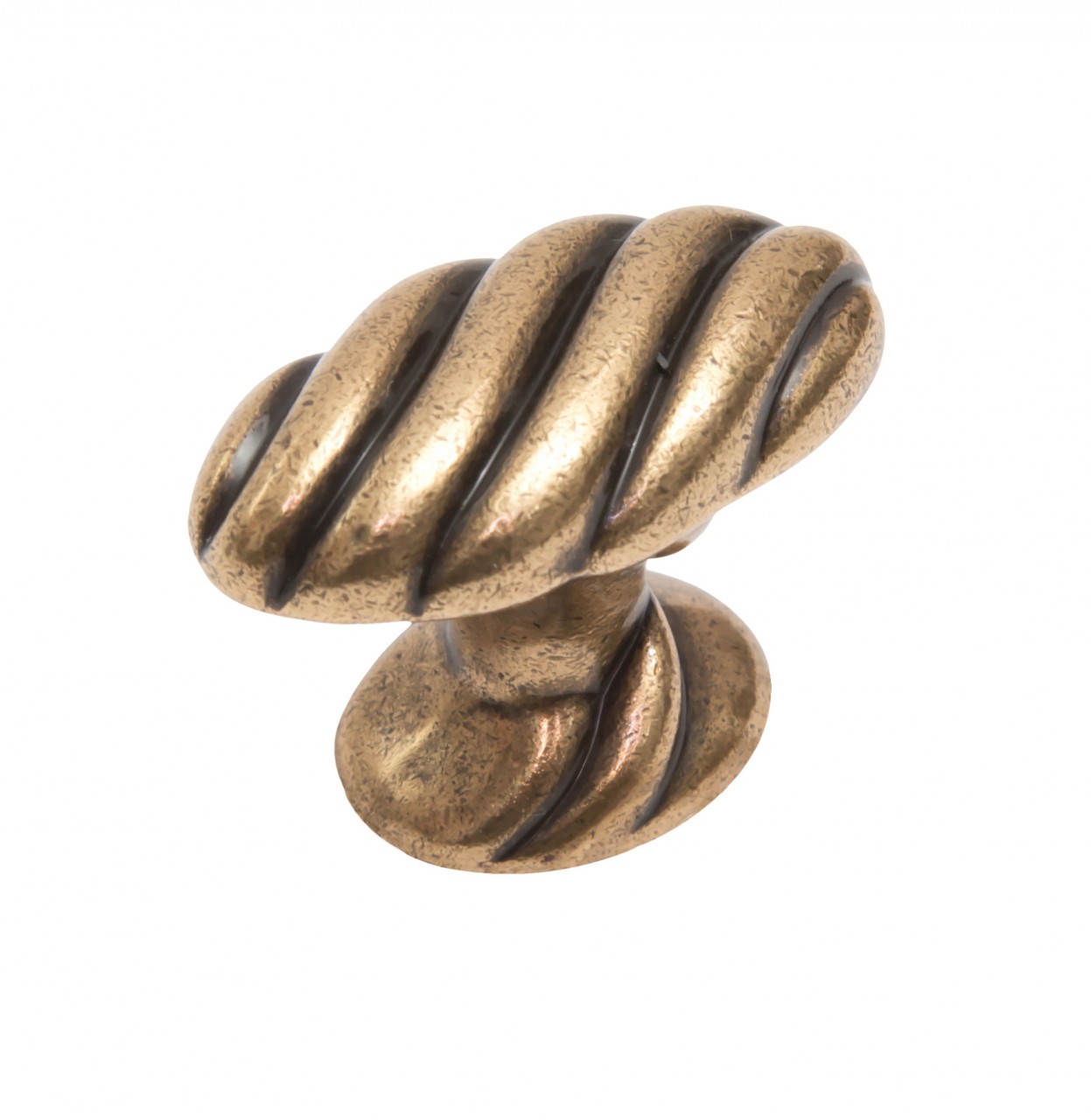 BRD RC126MAB.4 ручка кнопка  TWIST матовая старинная латунь (заказ)