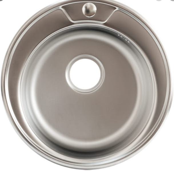 Мойка Лагуна D4949UA круг  матовый хром