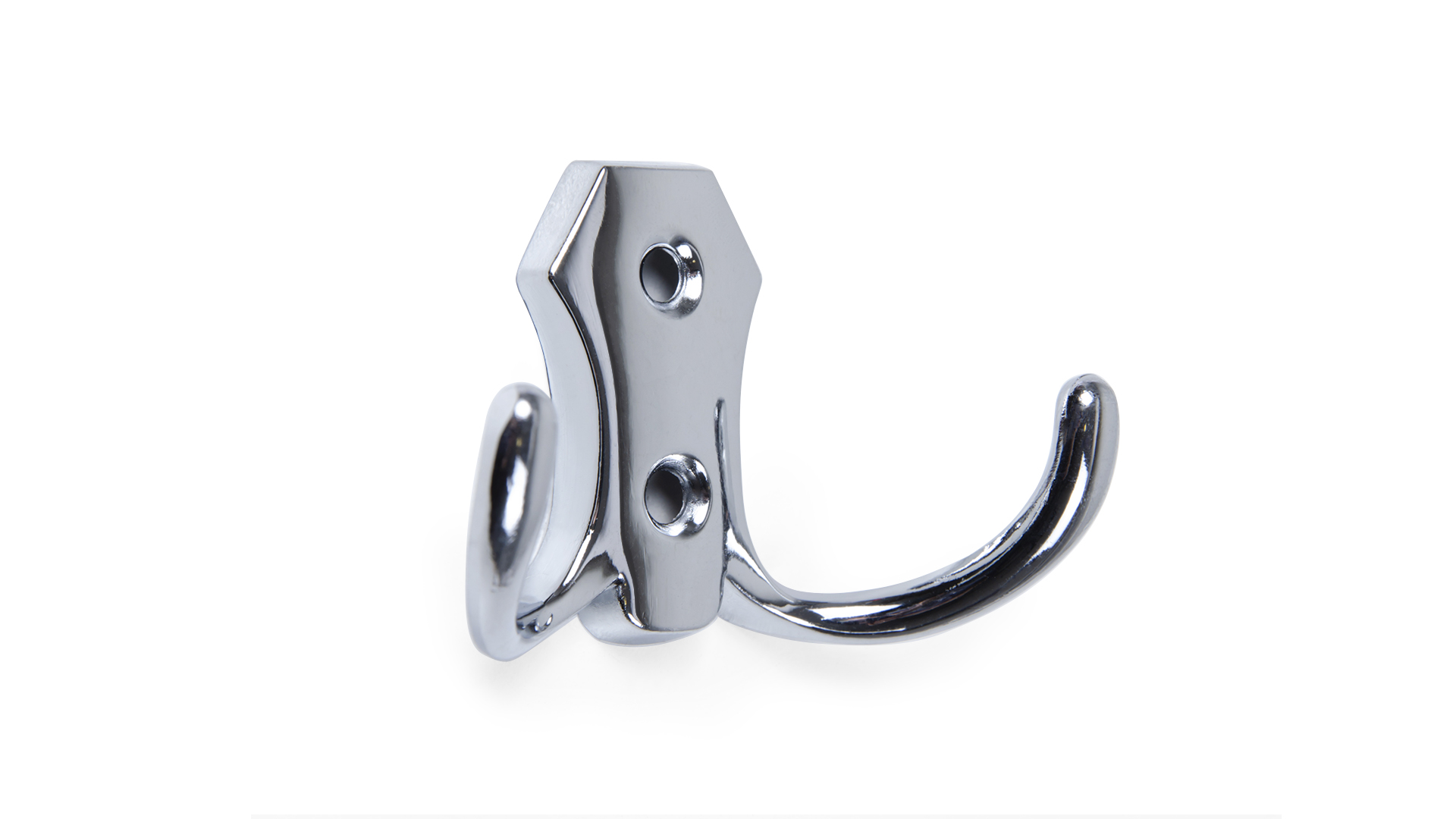 BRD K203CP.2 Крючок 2-х рожковый хром (заказ)