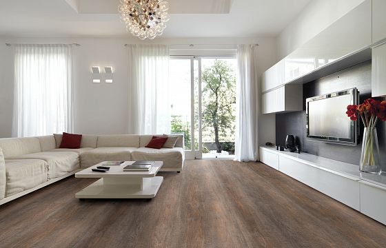 Стеновая панель СЛОТЕКС 3000*600*10мм E1 - Дуб Соубери темный (Sawbury Oak dark) 7142/Rw (заказ)