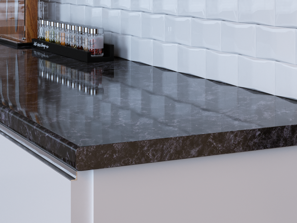 Столешница КЕДР МК 4000*600*38мм 2 группа - Кастилло темный глянец 946/1 (заказная)