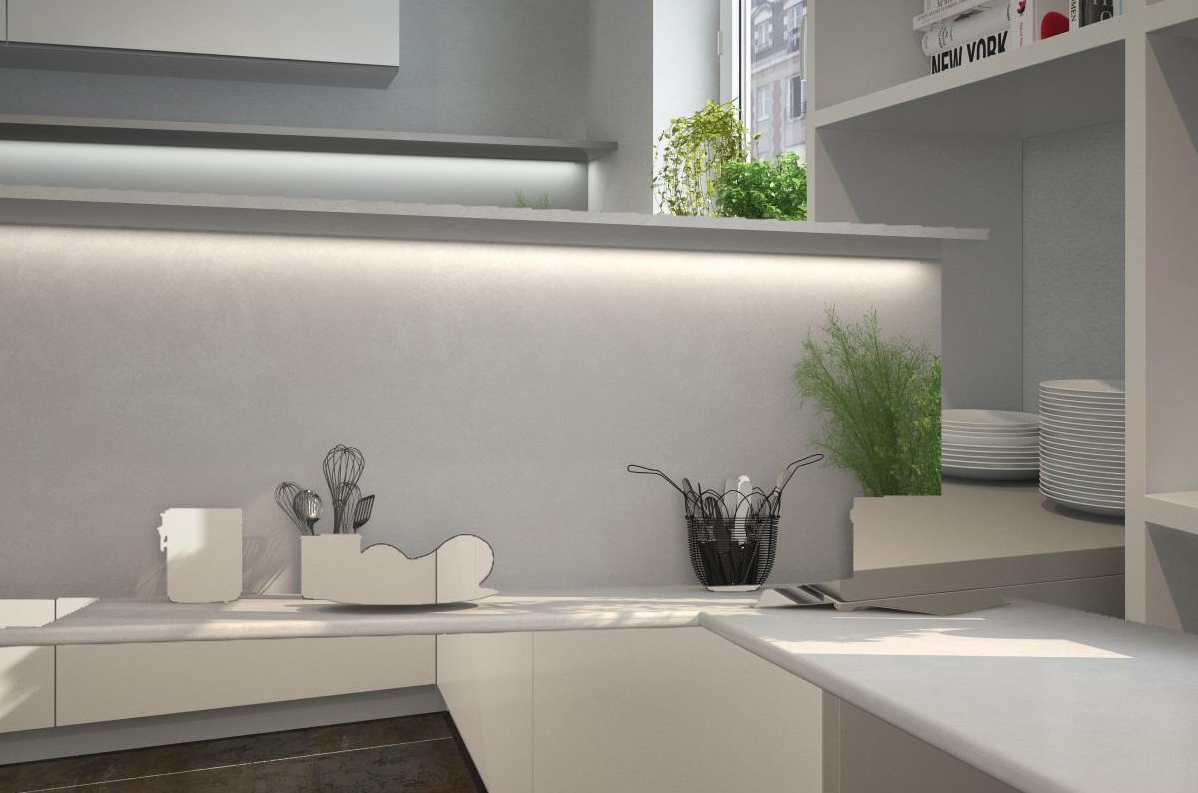 Стеновая панель КЕДР МК 3000*600*4мм 3 группа - Керамика белая 1012/Cr