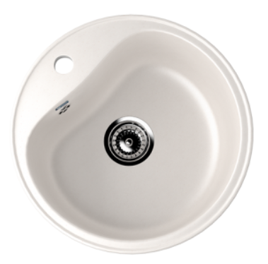 Мойка ULGRAN U-100-331 круглая  белый