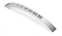 KR CRL04-128 ручка-скоба 128 мм  хром полированный со стразами SALE