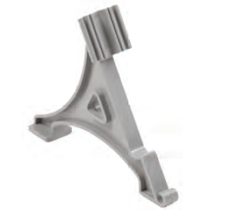 Кронштейн для обувной полки серый