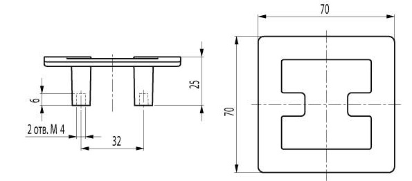 ВЛ FM-055 ручка скоба 32мм  матовый хром (TS) SALE