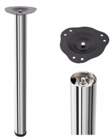 Опоры для столов и барных стоек  h 710 d 60 хром (на площадке)